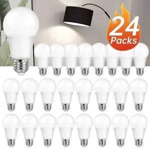60W equivalent, 4/12/24 pack A19 LED bulbs, 8.5W, color temperature 3000K/5000K, E26 standard base, non-dimmable, suitable for home and office，Christmas gift