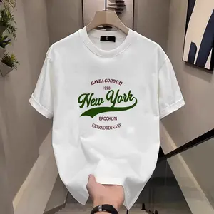 New York Brooklyn Retro Graphic Tee Men's Casual Cotton Crew Neck T-Shirt Summer Top
