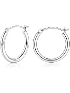 Hoop Earrings Earrings Gold-Plated 14K Hoop Earrings Gold Large Medium Small Hypoallergenic Lightweight Earrings Silver 925 15/20/25/30/40/50/60/70 mm