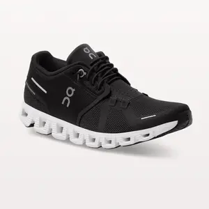 On Women's Cloud 5 Running Shoes, Black & White - Full Size