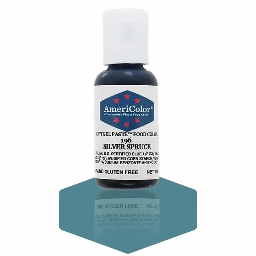 AmeriColor, Silver Spruce, .75 Ounce, Soft Gel Paste Food Color