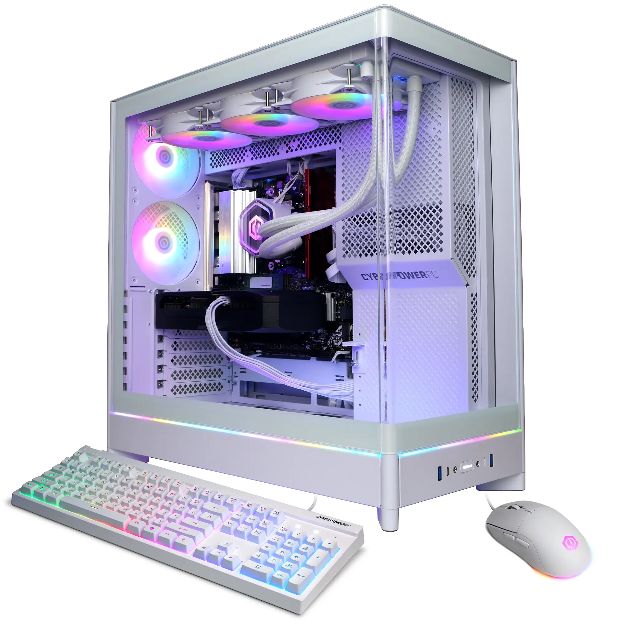 CyberPowerPC SLC11460CPG Gaming Desktop PC, Intel Core Ultra 7 270K Plus, 16GB DDR5, GeForce RTX 5060 Ti 8GB, 1TB PCIe 4.0 NVMe SSD, WiFi/BT, RGB Gaming Keyboard/Mouse & Windows 11 Home