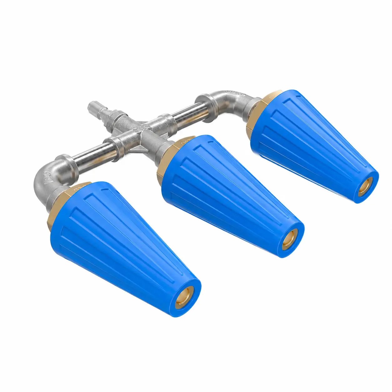 1/4'' Dual Turbo Rotating High Pressure Washer Nozzle Attachment, 4000 PSI Max, 4-6 GPM, Stainless Steel Construction, Wider Cleaning Coverage, Quick Connect, Pressure Washer Accessory for Driveways, Vehicles, Outdoor Surfaces, Pressure Washer Attachment