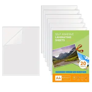 10/20 sheets Transparent Sticker Paper, Clear A4 Non Waterproof Label Sheet, Printable Vinyl Sticker Paper For Inkjet Printer, Self Adhesive Label