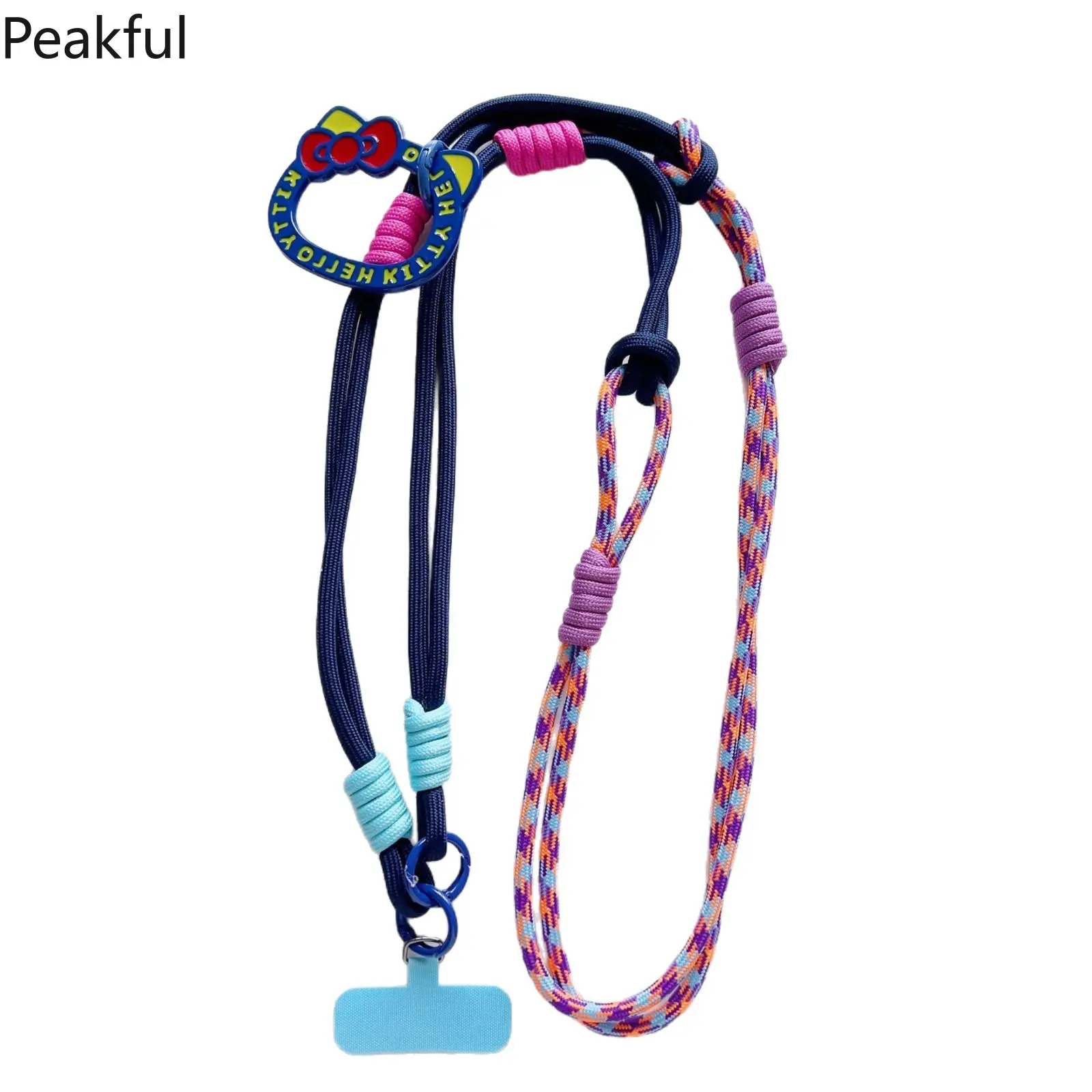 Korea 3in1 Universal Adjustable Phone Lanyard Strap Mobile Phone Hanging Rope Neck Straps Anti-lost Lanyards Cellphone Accessory