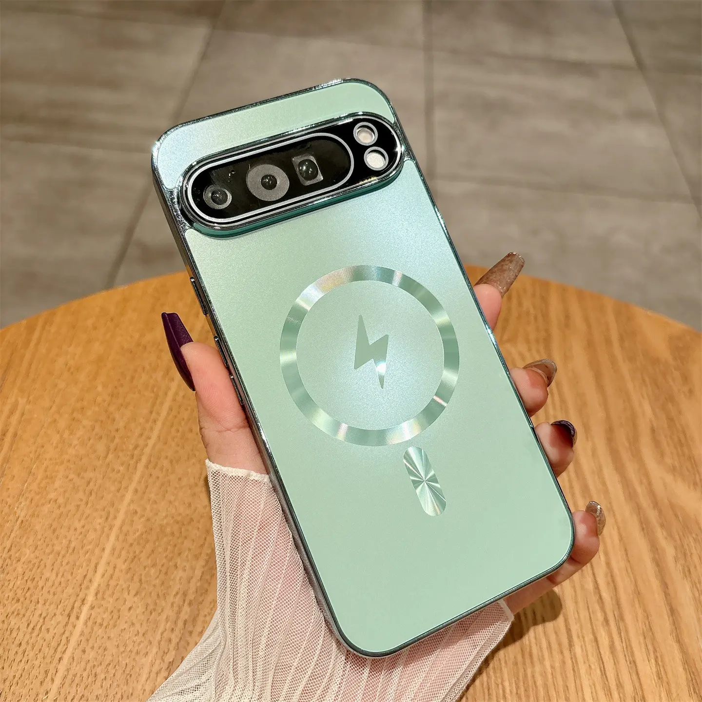 For Google Pixel 11 11Pro 11ProXL 10Pro 10 Smartphone Case, Shockproof Smartphone Accessories, Shockproof Magnetic Plating PC Cover, Slim Fit Anti-Scratch Case for Pixel 9 9A 9Pro 8 8A 8Pro 7 7A 7Pro 6 6A 6Pro