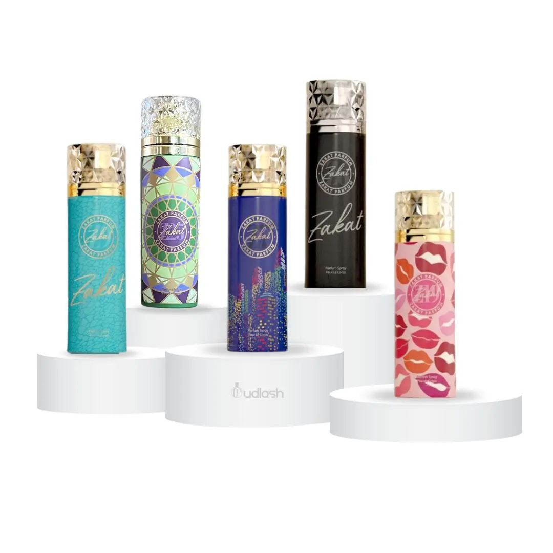 Bond 007 Body Spray Bundle | Z6 + Z7 +Z9 + Z19 + Z25 | Zakat | Unisex | 200 ML | Perfumed Body Spray | Violet Leaf - Blueberry & Cassis