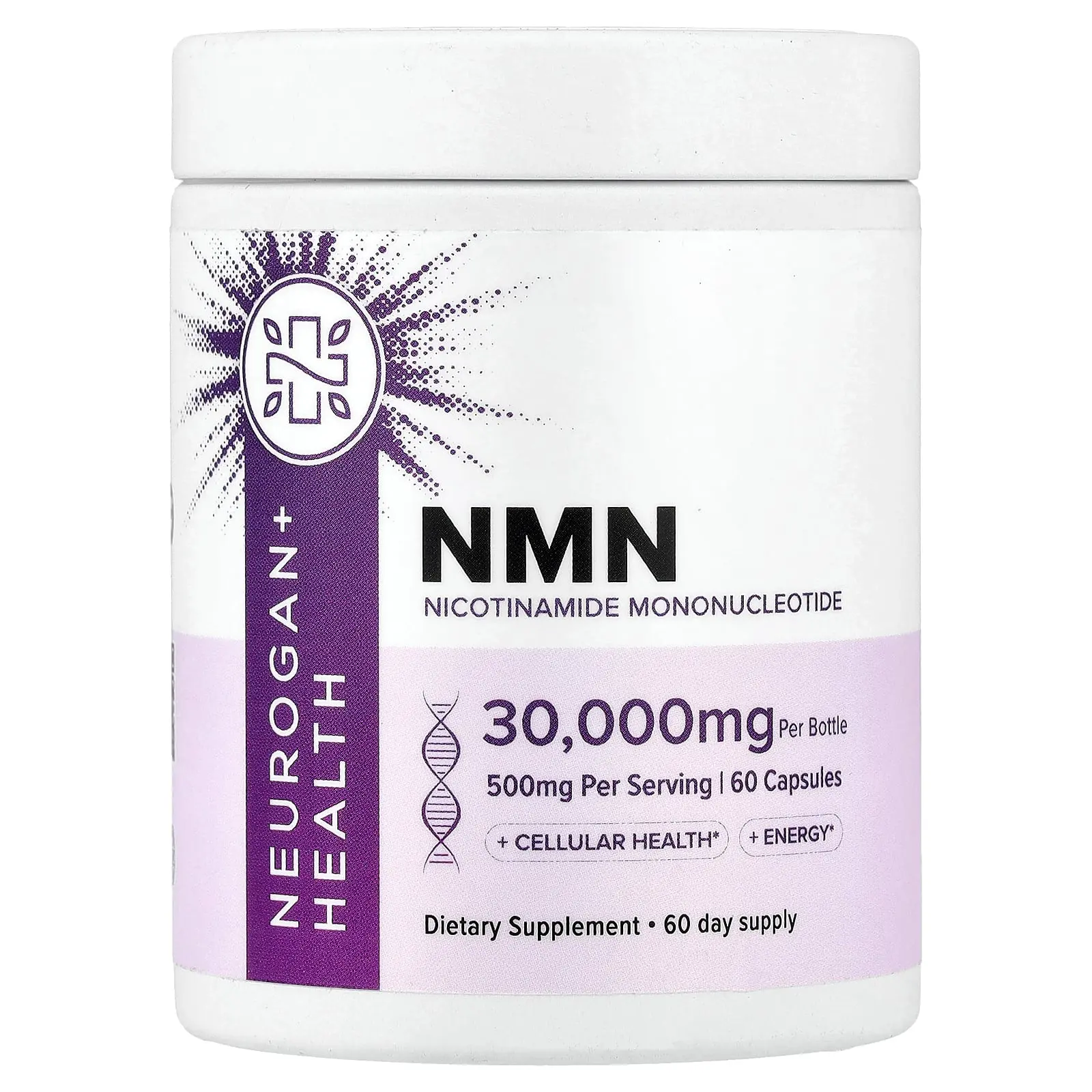 Neurogan Health NMN, 500 mg, 60 Capsules