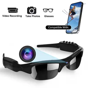 Camera Sunglasses, Smart Camera Glasses, 1080P HD WiFi Video Recorder Sunglasses, UV Protection, Loop Recording, Live View via App, Hands-Free Recording, for Cycling, Hiking, Sports & Outdoor Activities, Sunglasses With Cameras