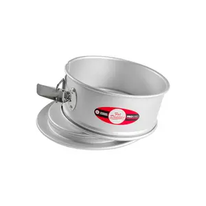 Fat Daddio's PSF-93 Anodized Aluminum Springform Pan, 9 x 3 Inch, Silver