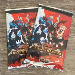2x Sealed My Hero Academia Booster Packs MHA CCG Crimson Rampage