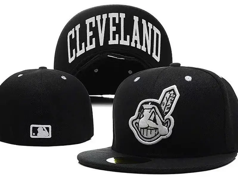 New Cleveland Indians Embroidery Baseball Era Hat 59FIFTY Flat edge Hat 4
