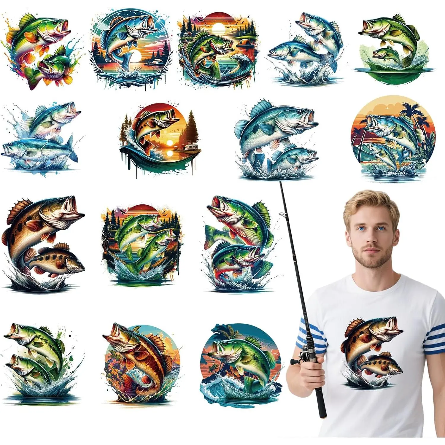 15pcs fishing