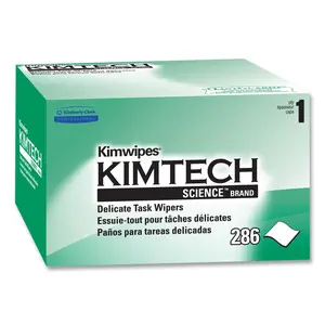 Kimtech Kimwipes Delicate Task Wipers 1-Ply 4.4x8.4 Inches 286 per Box