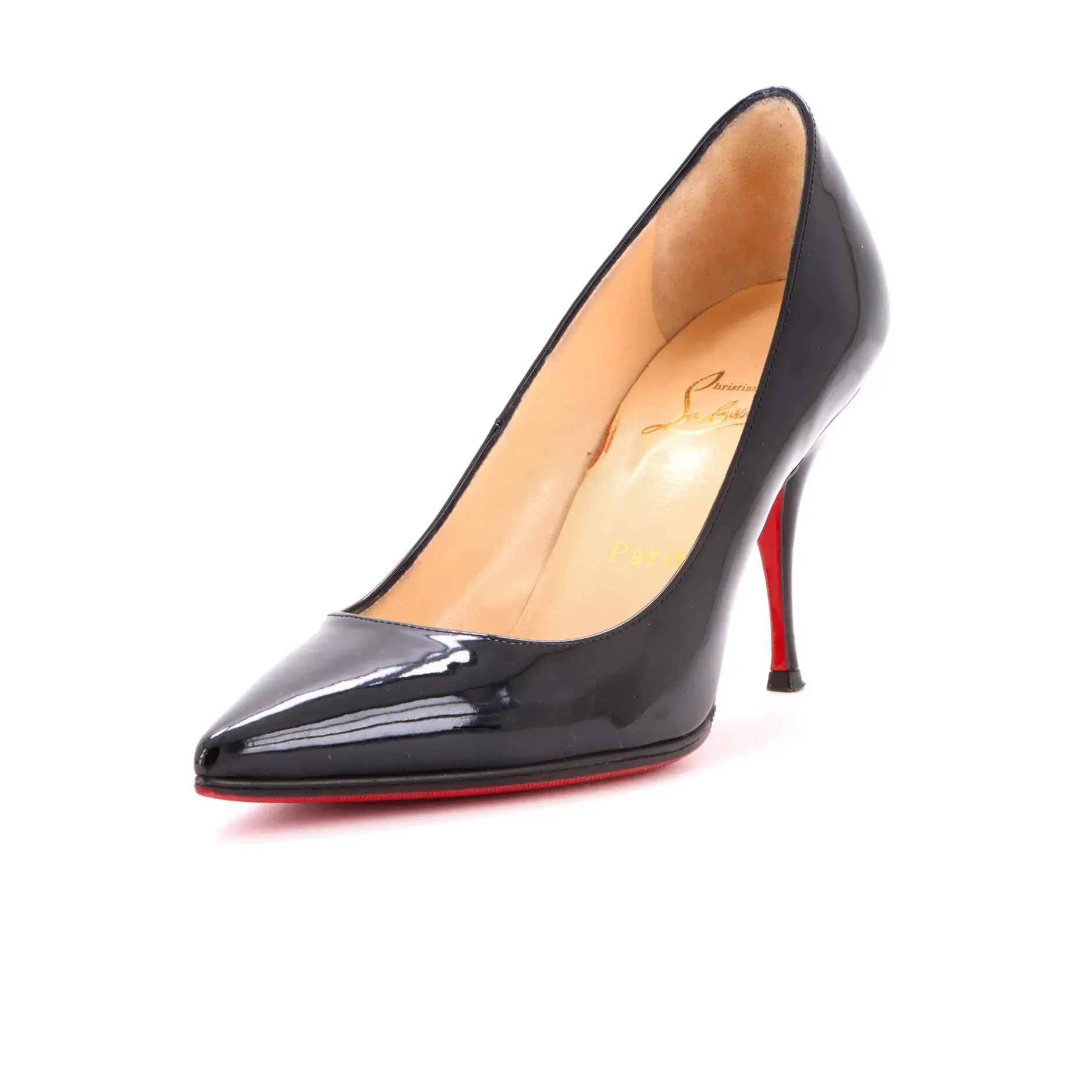 Pre-owned Christian Louboutin Women's Kate Pumps Patent 85 by Rebag