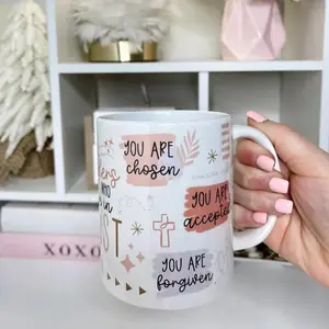 [Sale Up To 40% + Freeship] Who I am In Christ, Christian Mug, Bible Verse Mug, Positive Coffee Mug, Bible Study Gift, Christian Gifts, Affirmations for Women, Jesus