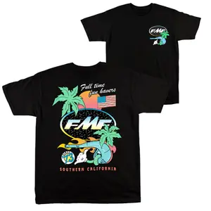 Day Glo FMF Racing Shirt 2 Sides, Cotton Truck T-shirt, Gift for Racing Fans, Biker Apparel for Men & Women, Gift For Him Her, Summer Shirt, Flag