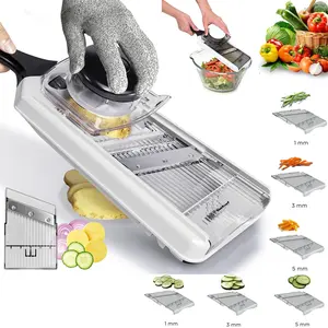 Multi Mandoline Food Slicer - potato slicer Potato Slicer,Vegetable Chopper, Carrot Slicer for Speedy Slicing of Fruits and Vegetables mandoline slicer