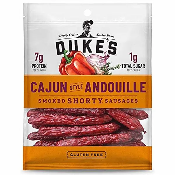Duke's Pork Cajun Andouille Smoked Shorty Sausages, 7g Protein Per Serving, 5 oz.