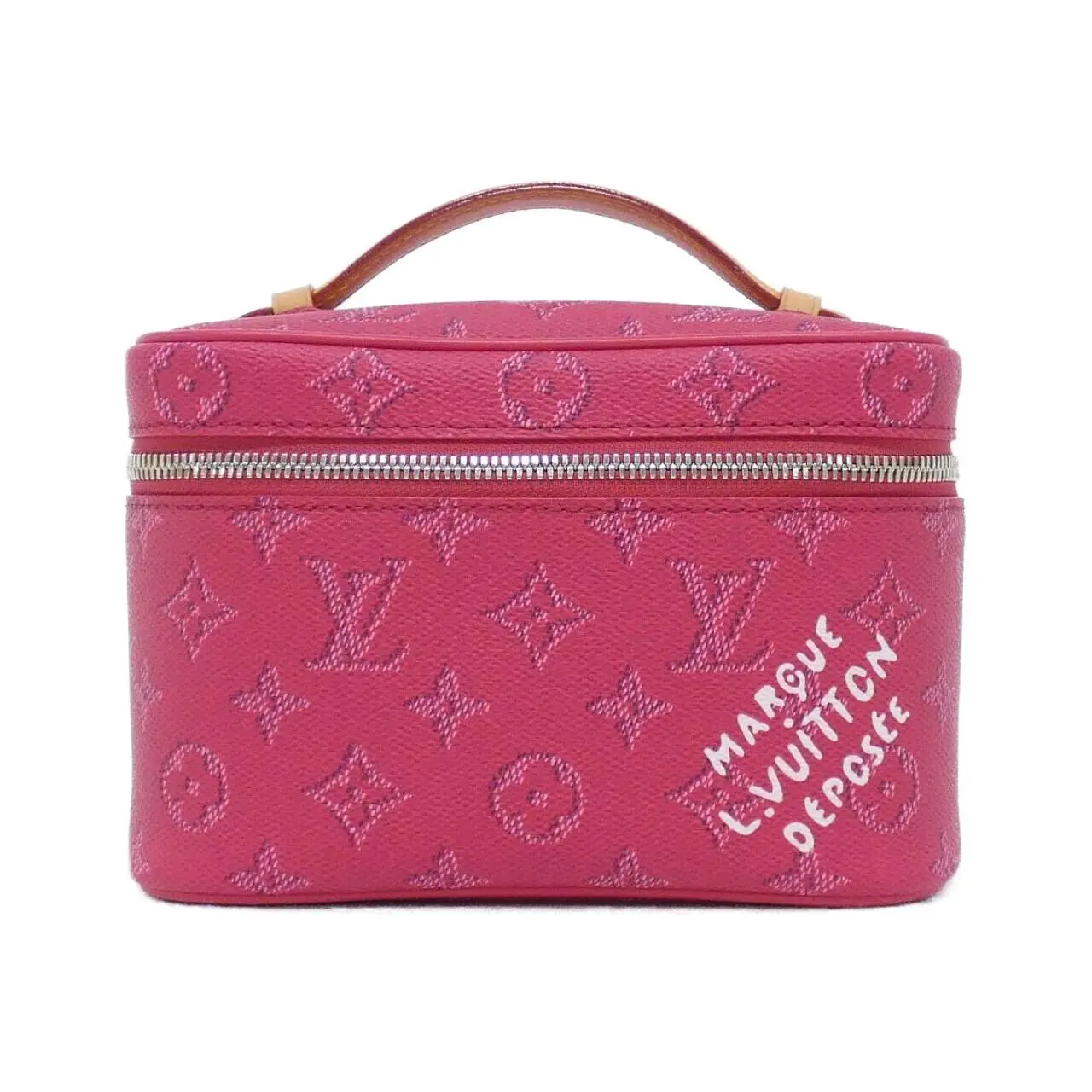 Pre-owned Louis Vuitton Canvas Tote Bags Monogram Heritage Nice Mini Cosmetic Bag