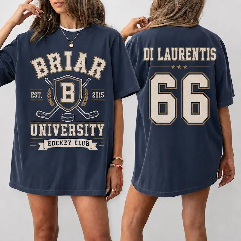 [Sale off up to 50%] Off-Campus Briar Hockey Shirt, Hockey Romance Shirt, briar hockey, Dean Di Laurentis,offcampus shirt,college hockey shirt,booktok, Graphic Streetwear T-shirt