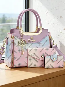 Women's Luxury Messenger Bags Set, Casual Print Handbag & Commuter Bag, Perfect Gift for Mother's Day, Birthday, and More