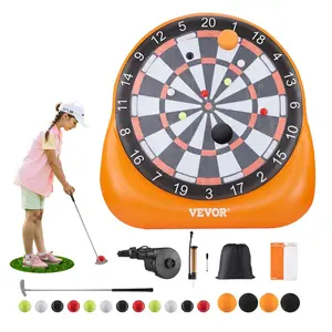 【Summervibes】VEVOR Inflatable Soccer Dart Board,  , over 6 ft High Giant Soccer Dart Board with 4 Kick Balls, 12 Tennis and Air Pump, 3-Min Setup, Ideal for Giant Yard Games, Giant Kick Darts Game, Backyard Golf Game