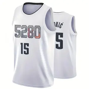 Men's Basketball 5280 Stitched Jersey Large White - Perfect Gift for Fans and Movie Lovers, New & Authentic Style Athletic Outfits Sport Top Workout Sportswear Training Clothes shore embroidered shirt