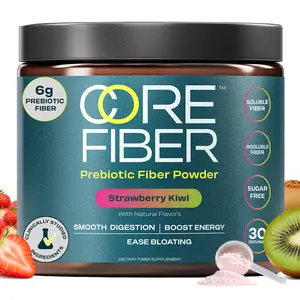 Core Fiber Prebiotic Blend 30 Servings – Fiber Supplement for Women & Men – 6g Prebiotic Fiber Powder – Daily Blend for Gut Health, Bloating, Regular Digestion, Energy, Fitness & Healthcare – Soluble & Insoluble, Sugar Free