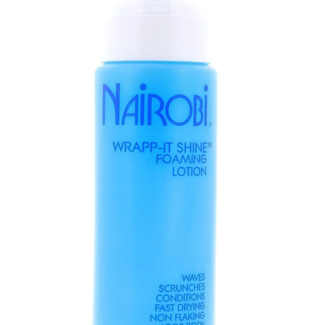 Nairobi Wrapp-It Shine Foaming Lotion - Salon Quality Haircare Styling Mousse, 8oz, with Smoothing, Lightweight Frizz Control, Conditioning, Hair Protection for Slick Back Hairstyles, Shiny, Bouncy Results, Shiny Hair