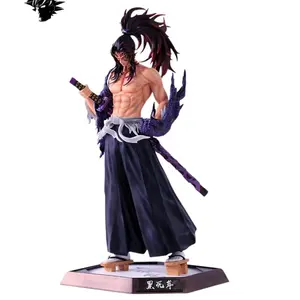 Kokushibou Demon Slayer Kimetsu No Yaiba Decorative Figure Anime Action Figure Desk Ornament Display Statue