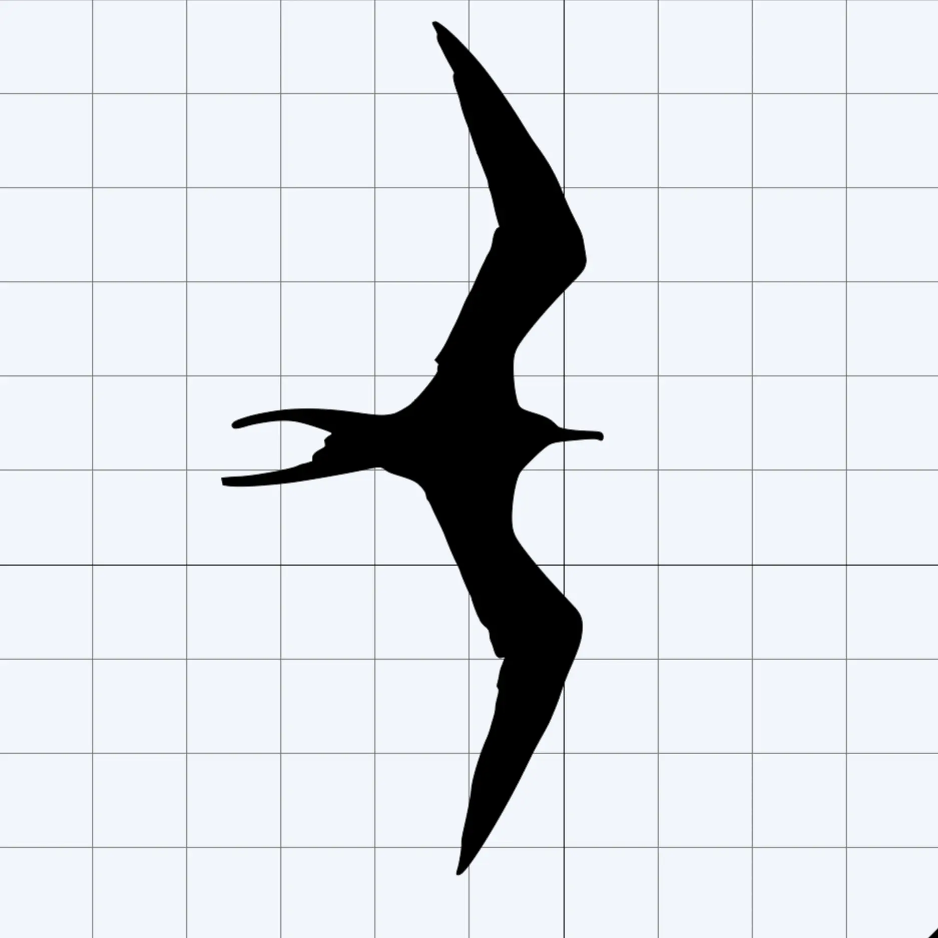 Large Iwa Bird Silhouette Sticker - Left-Facing or Right-Facing, Easy-Apply Multi-Size Automotive Exterior Accessory for Cars/Motorcycles