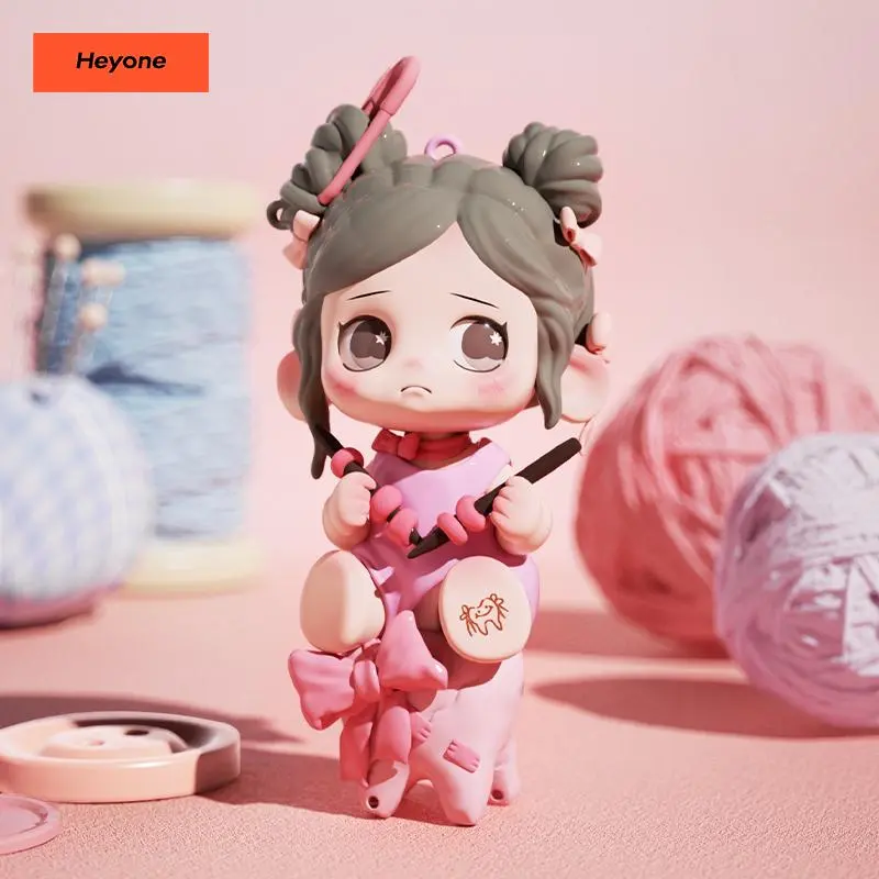 Heyone OONA-All Pink Day Series Blind Box Action Cute Figure Art Toy Figurines For Collectors Desktop Ornament Collectible Toys Birthday Gifts Random Surprise Set Figurines Figurine Dolls Toyset Whimsical Figurines Girl Gift