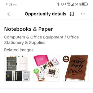 Notebooks & Paper - Computers & Office Equipment Office Stationery Supplies with 66 Pages and Related Images
