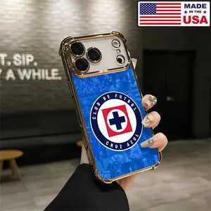 Cruz Azul FC Aesthetic Design Pattern Casing For iPhone 17 16 15 14 13 12 Samsung 22 23 24 25 Plus Pro Max Ultra Soft Silicon TPU Shockproof Protector Vintage Unique Fashion Mobile Phone Case