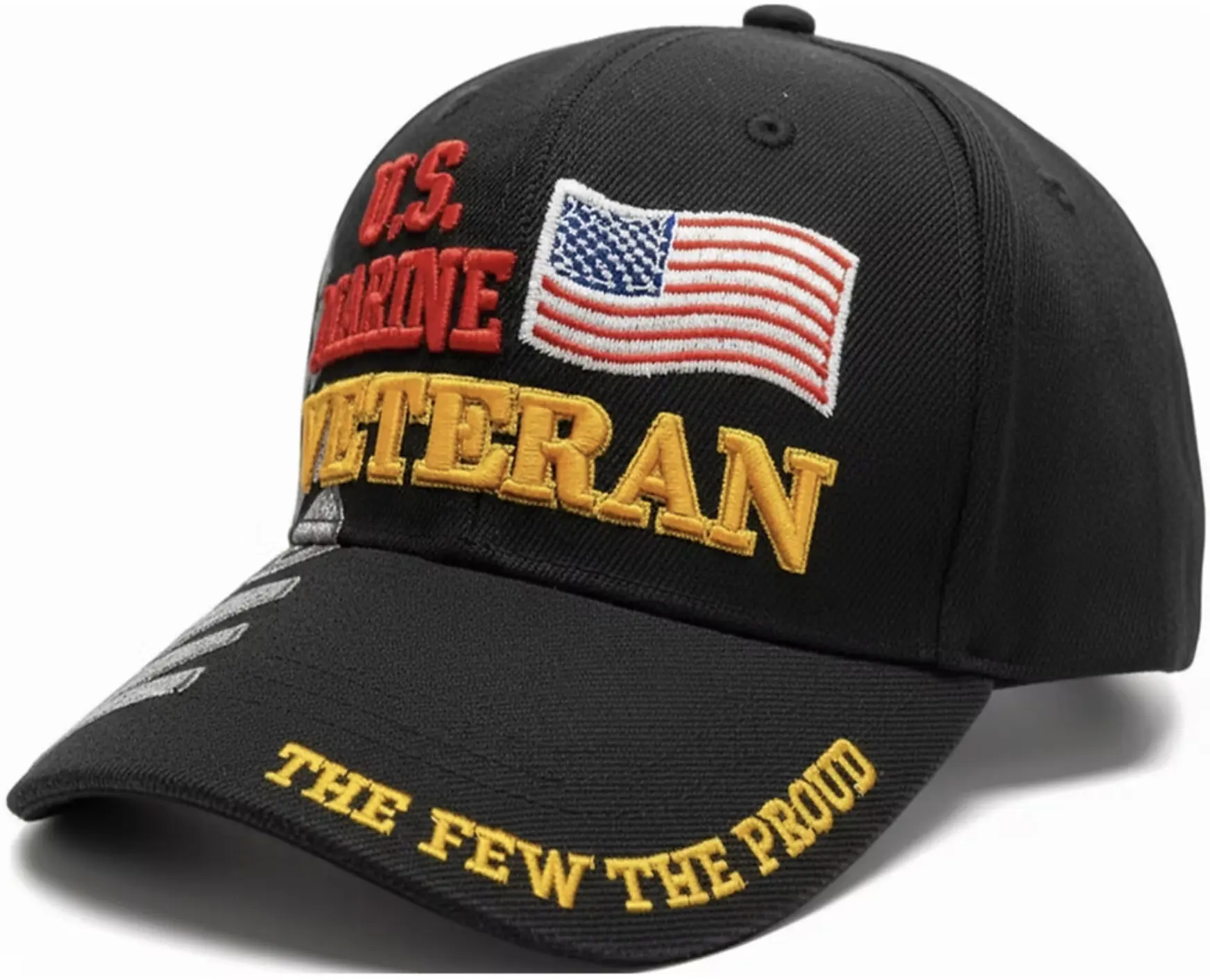 U.S Marine Veteran Black Cap 0027 U.S Marine Veteran Black Cap 0027