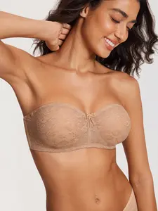 DOBREVA Women's Lace Strapless Bra