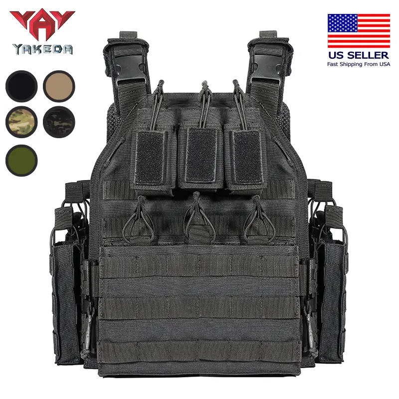 YAKEDA Rapid Response Vest First & Third Generation Quick Release Laser Cut Outdoor Adjustable Tactical Equipment 1000D Nylon Made in USA