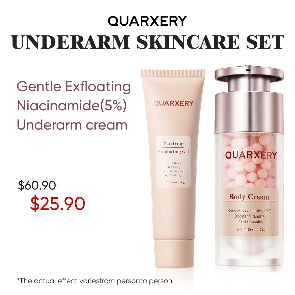 QUARXERY Purifying Enzyme Gel Chemical Exfoliator - 5% Niacinamide, Pear Capsule Booster, 50g Exfoliating Skincare Treatment