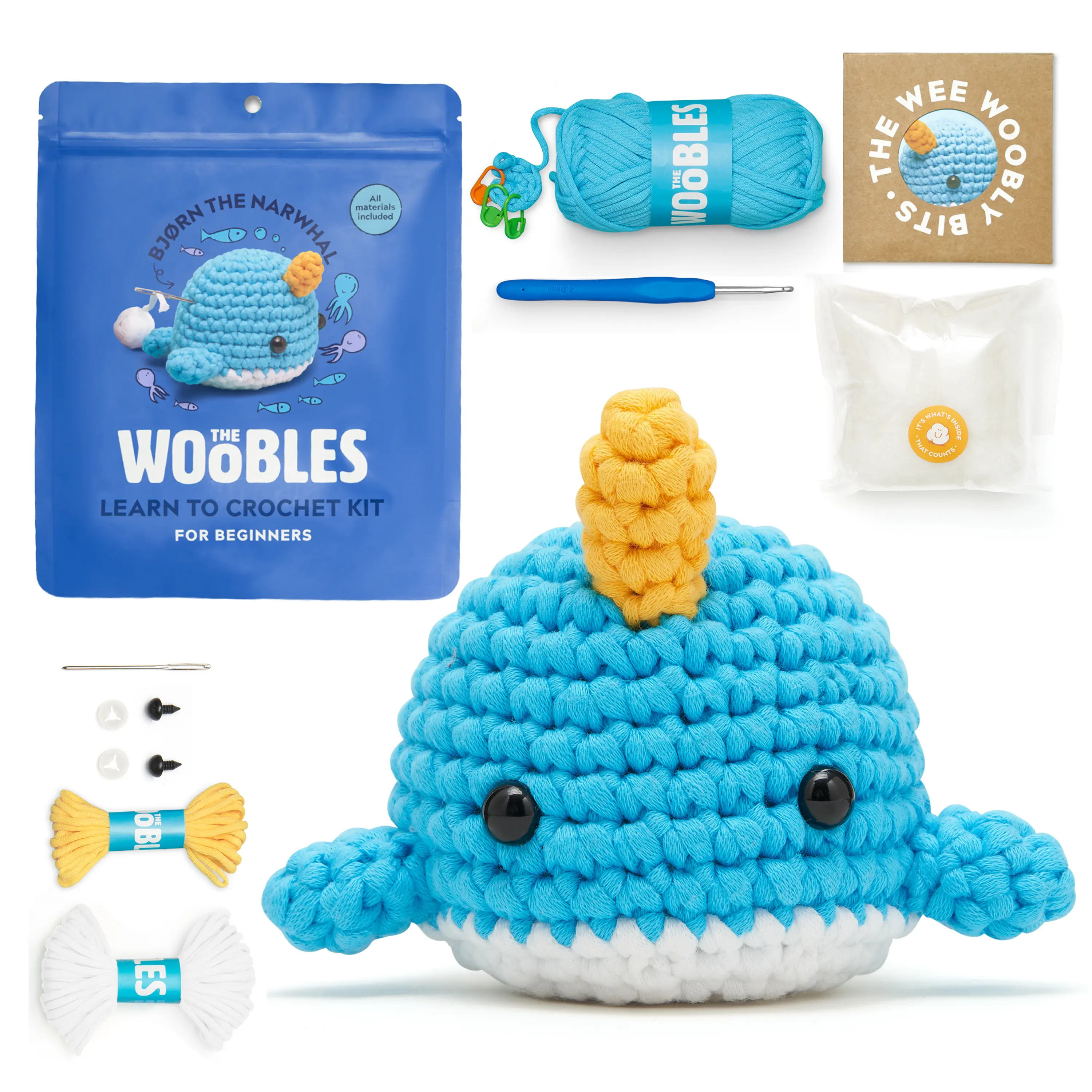 Narwhal Crochet Kit