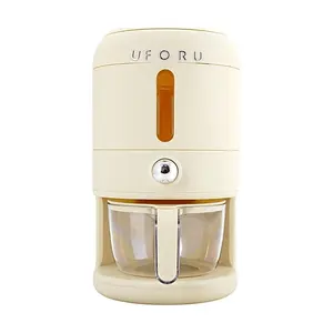 KAWASIMAYA Cream White Small Rice Dispenser - Airtight Food Storage Container for Kitchen, Cereal, Flour, Pet Food