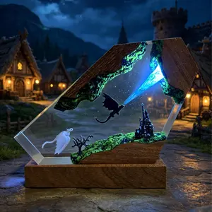 How To Train Your Dragon Resin Lamp-Toothless Night Light Room Ornament Handmade Desktop Decor Creative Desk Lamp, Unique Gift for Christmas Birthday