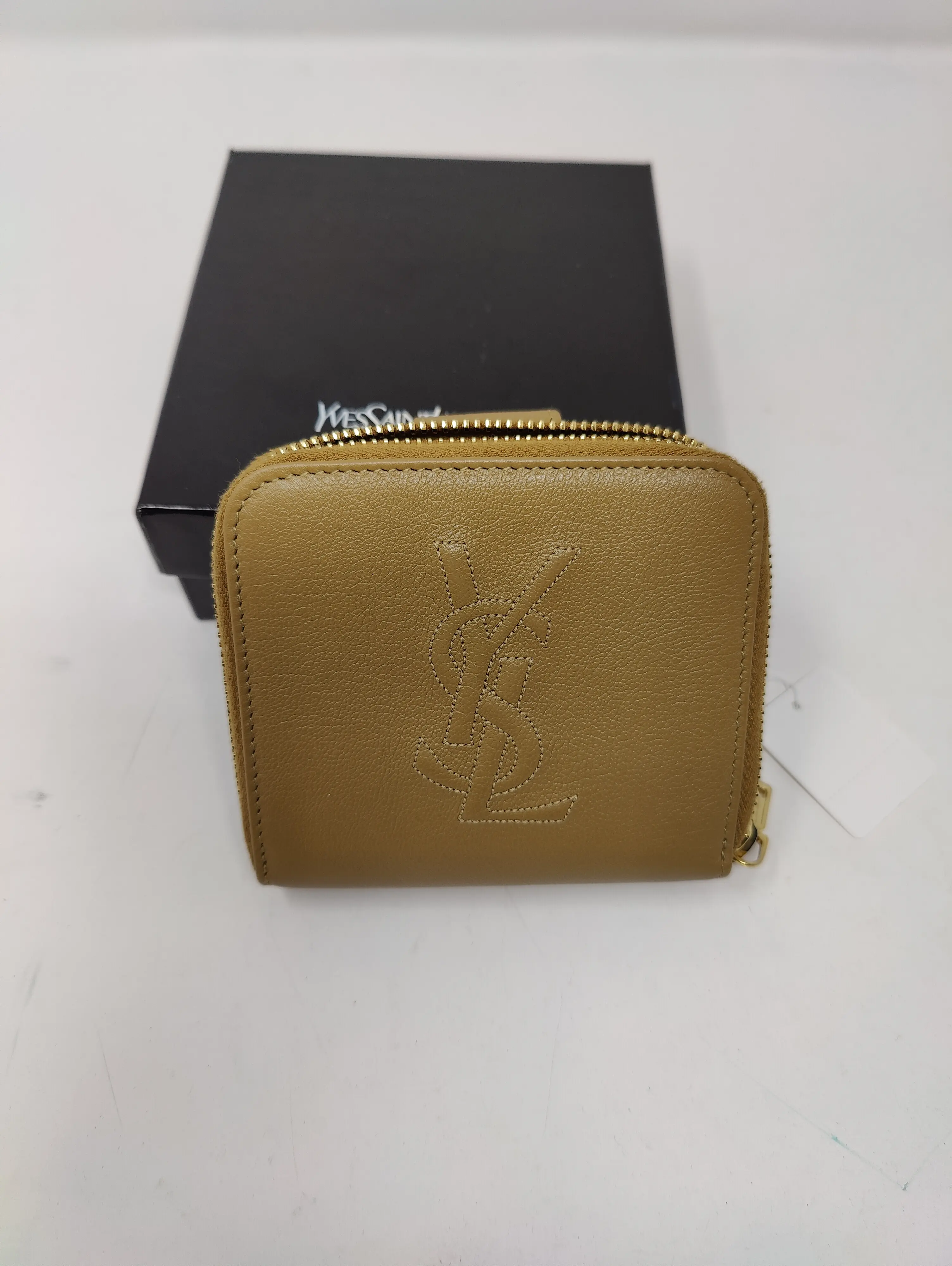 Pre-owned Yves Saint Laurent Leather Small Leather Goods YSL Saint Laurent Compact Wallet AD584