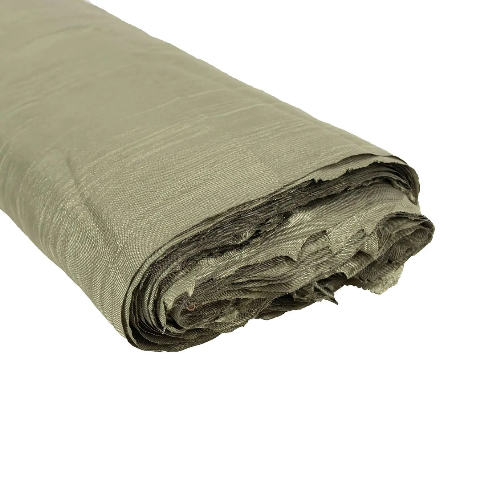 Dusty Sage Green Accordion Crinkle Taffeta Fabric Bolt 54"x10 Yards