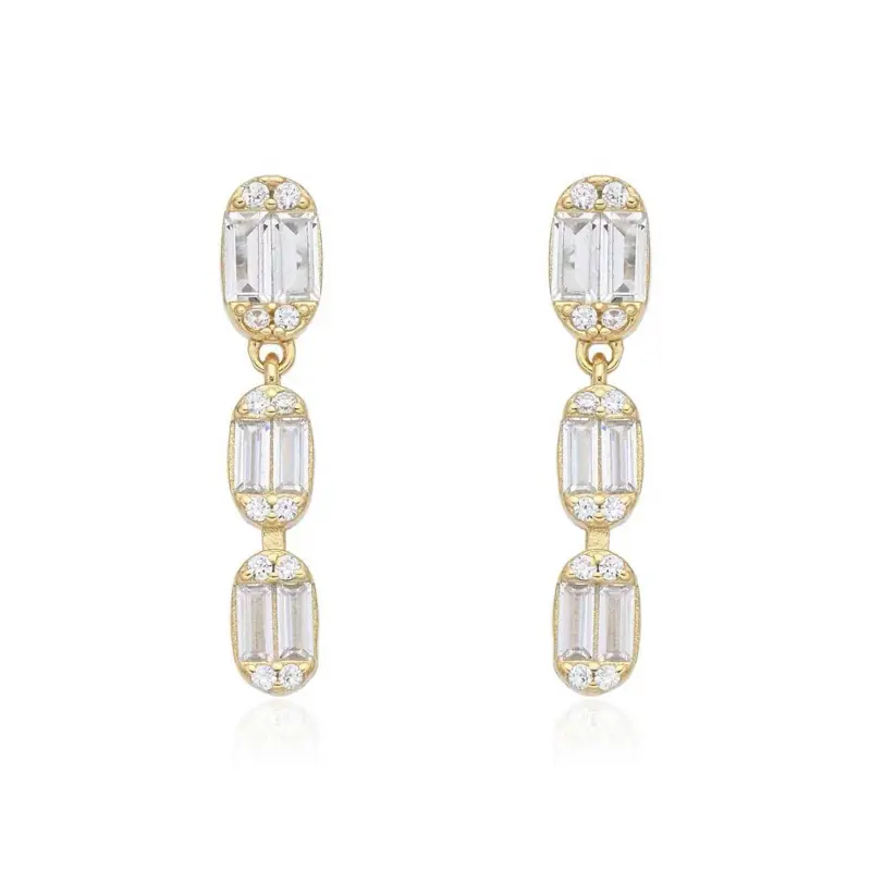 Luxe Vertical Stud Earrings - Versatile Fashion Costume Jewelry Accessory for Daily Wear, Versatile Earrings