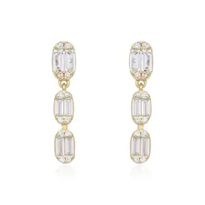 Luxe Vertical Stud Earrings - Versatile Earrings, Fashion Costume Jewelry Accessory for Daily Wear