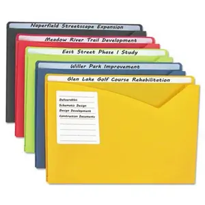 C-Line Write-On Expanding Poly File Folders