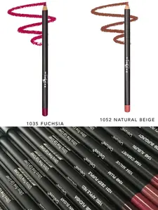 Italia Deluxe Ultra Fine Long Lip Liner Pencil Soft Velvet Formula Lipliner Makeup Cosmetic Flawless Eyeliner Pack