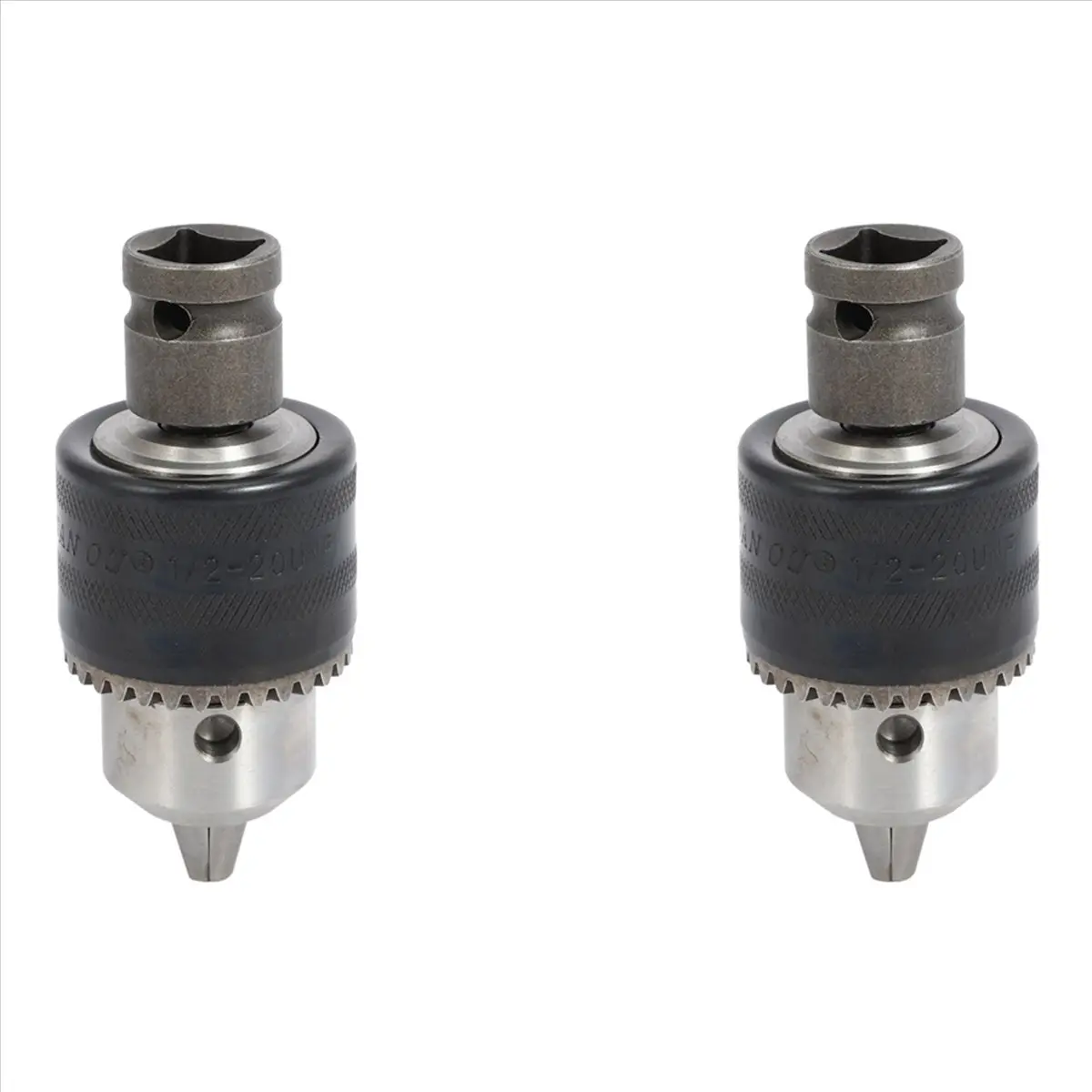 2set 1.5-13mm Drill Chuck Drill Adapter 1/2 Inch Changed Impact Wrench Into for Electric Drills