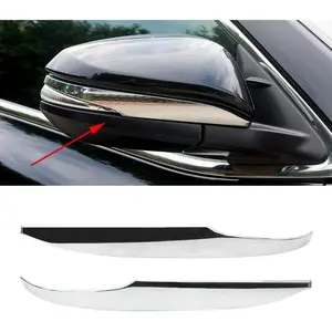 Senzeal ABS Chrome Side Rearview Mirror Trim Cover for Toyota Highlander 2014 2015 2016 2017 2018 2019 2PCS